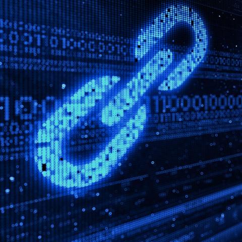 Símbolo ligazón web