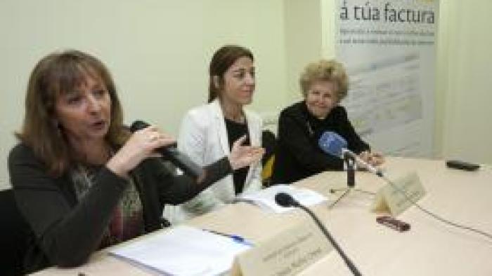 Sol Vázquez durante a xornada informativa	