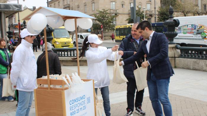Praza de Abastos de Ourense con motivo do Día Mundial dos Dereitos das Persoas Consumidoras