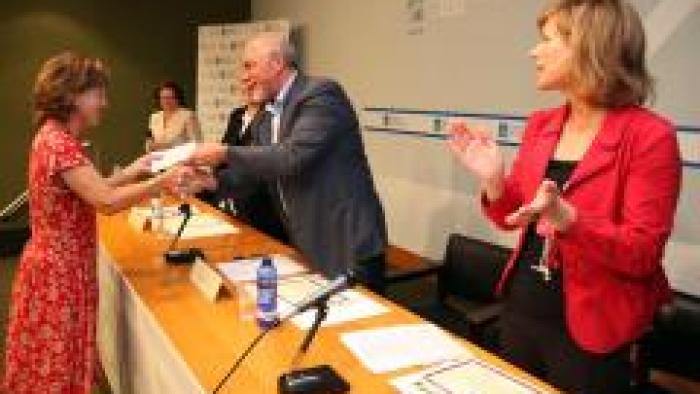 Nava Castro e José Luis Mira na entrega de premios Consumópolis