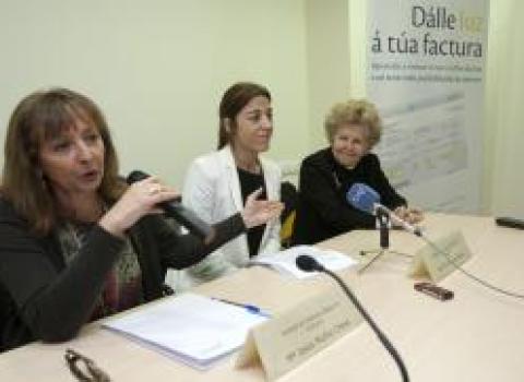 Sol Vázquez durante a xornada informativa	