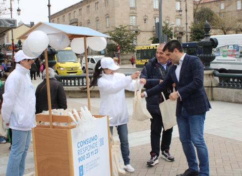 Praza de Abastos de Ourense con motivo do Día Mundial dos Dereitos das Persoas Consumidoras